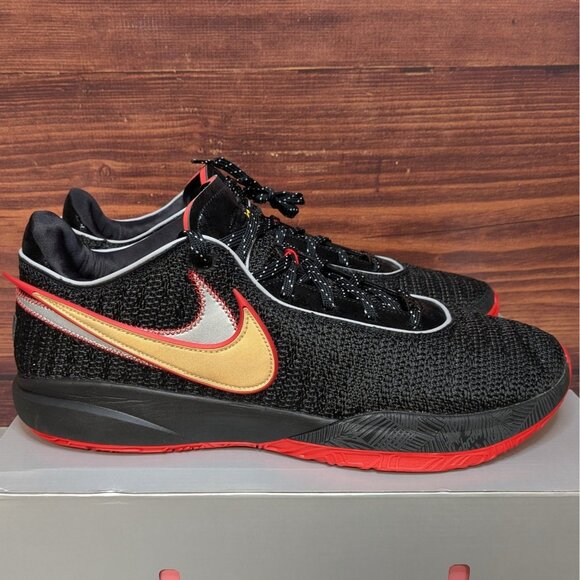 Nike Other - Nike LeBron XX 20 Trinity Men's 17 Heat Black Red Basketball Shoes DJ5423-001